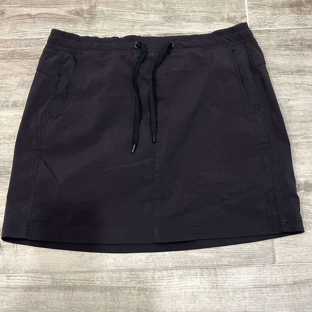 Eddie Bauer Women's Black Pull on Drawstring Skort Skirt Size 6 Style 23651225